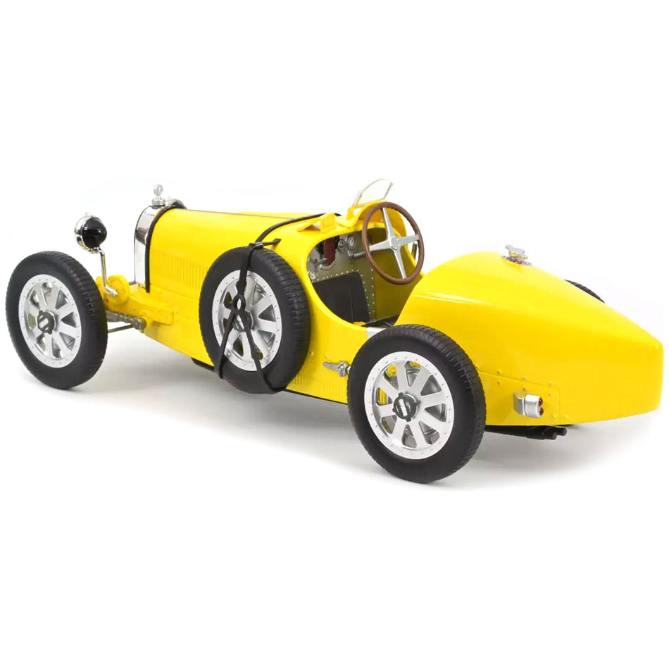 1925 Bugatti T35 Yellow 1/12 Diecast Model Car by Norev