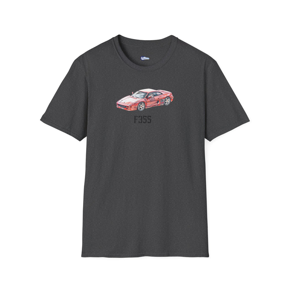 Ferrari F355 Supercar Sketch-Art Motorsport T-Shirt