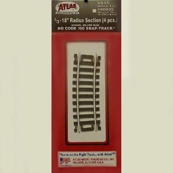 1/3 - 18" RADIUS - 4PCS.(NS) - Atlas Track - ModelCars.com