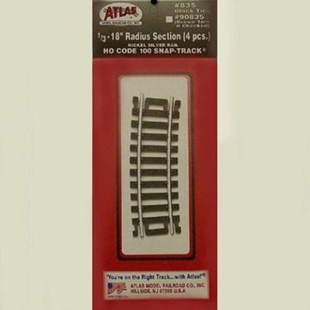 1/3 - 18" RADIUS - 4PCS.(NS) - Atlas Track - ModelCars.com