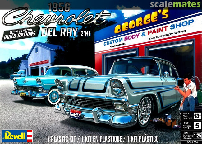 Level 5 Model Kit 1956 Chevrolet Del Ray 2-in-1 Kit 1/25 Scale Model by Revell