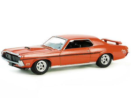 1969 Mercury Cougar Eliminator Competition Orange with Black Stripes "GreenLight Muscle" Series 28 1/64 Diecast Model Car by Greenlight