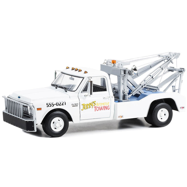 1969 Chevrolet C-30 Dually Wrecker Jerry’s Towing "Fall Guy Stuntman Association" "The Fall Guy" (1981-1986) TV Series 1/18 Diecast Model Car by Greenlight