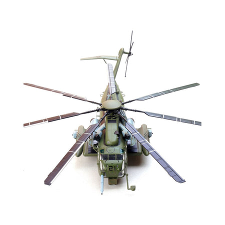 Model helicopter 38752, green and brown, front view