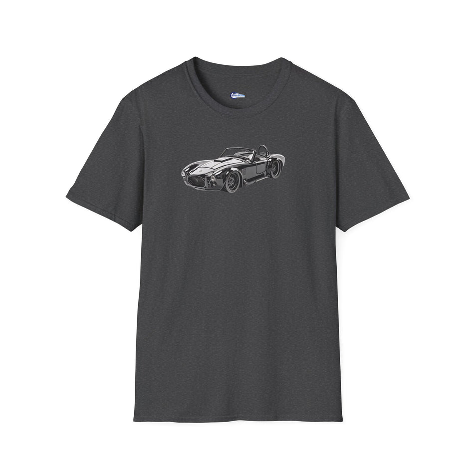 1965 Shelby Cobra 427 S/C Black with Comic Noir Style Graphics - Inspired T-Shirt - American Muscle