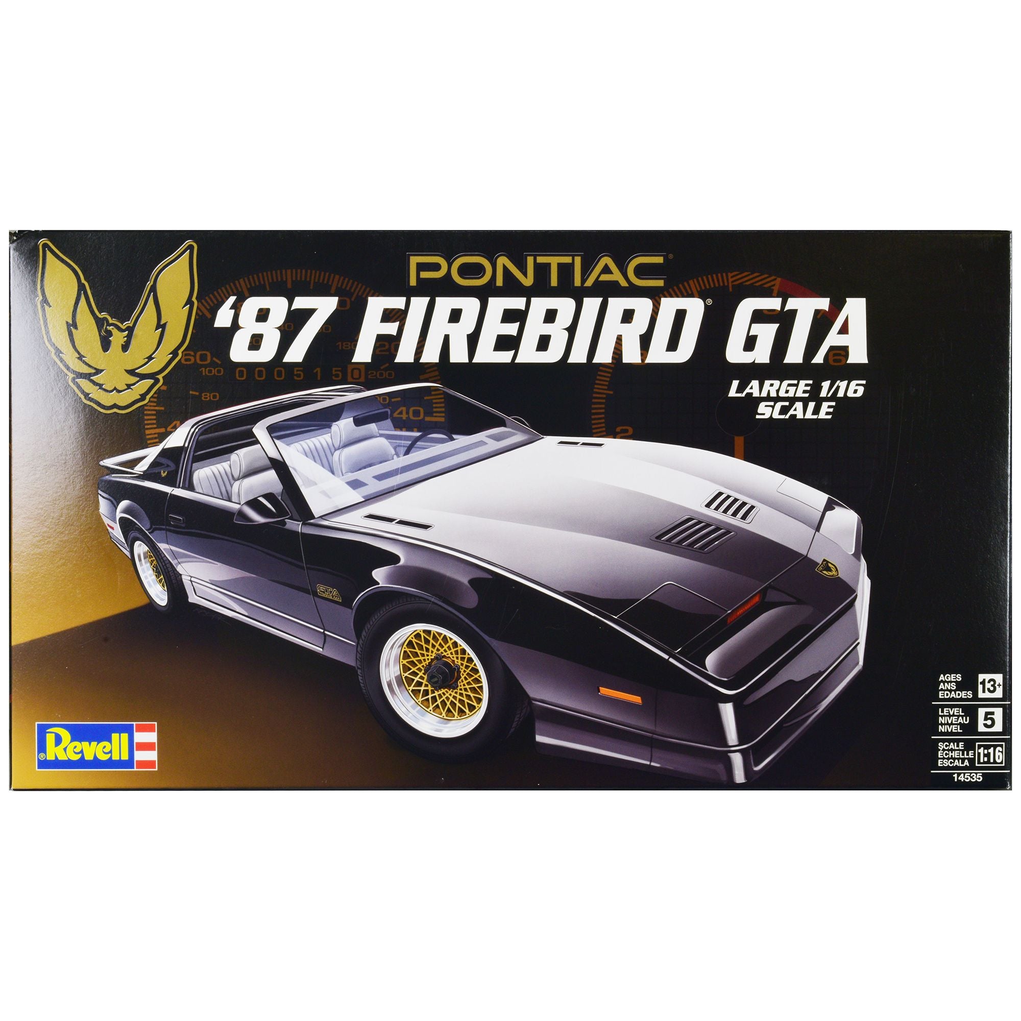 Level 5 Model Kit 1987 Pontiac Firebird GTA 1/16 Scale Model by Revell