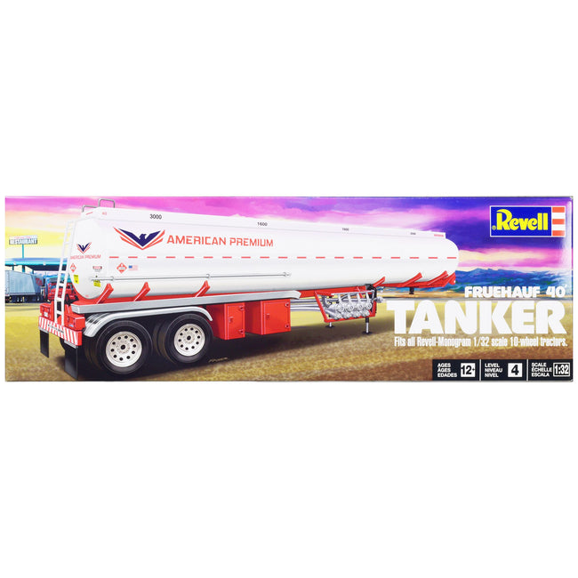 Level 4 Model Kit Fruehauf 40' Tanker Trailer 1/32 Scale Model by Revell