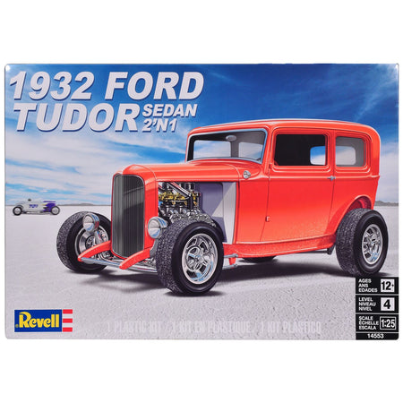 Level 4 Model Kit 1932 Ford Tudor Sedan 2-in-1 Kit 1/25 Scale Model by Revell