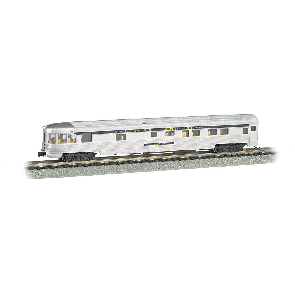 Bachmann B&O® Silver w/ Blue stripe - 85 FT Observation w/ lighted int.