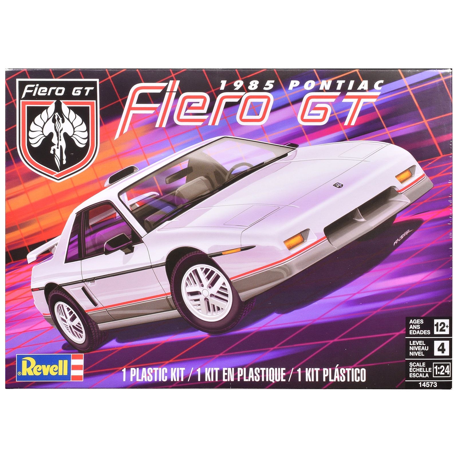 Level 4 Model Kit 1985 Pontiac Fiero GT 1/24 Scale Model by Revell