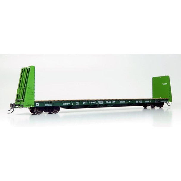 HO BCIT FLATCAR GREEN SIN     