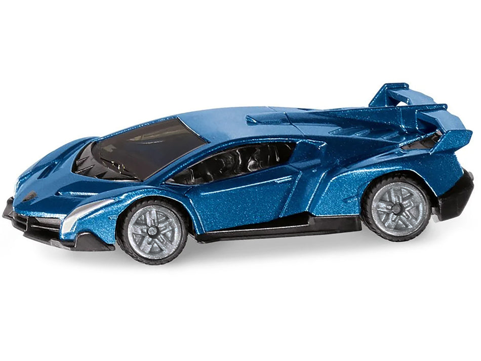 Lamborghini Veneno Blue Metallic Diecast Model Car by Siku