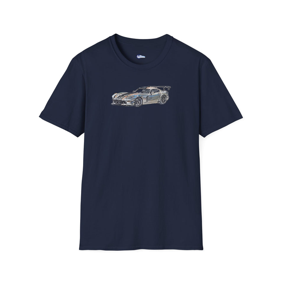 Dodge Viper Color Sketch T-Shirt