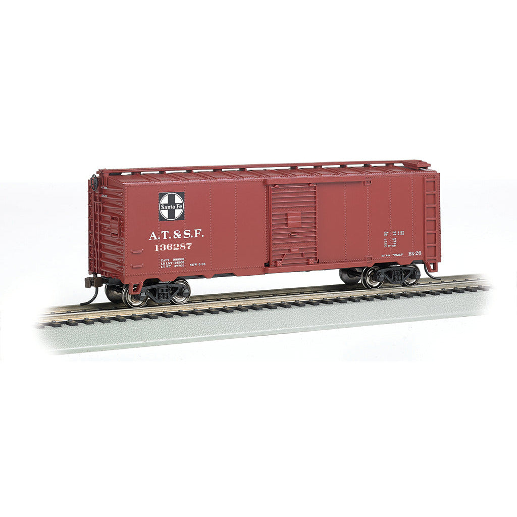 Bachmann Santa Fe #136287 - Steam Era 40' Box Car (HO Scale)