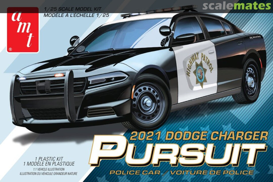 AMT 2021 Dodge Charger Pursuit Police Car 1/25 1324 Plastic Model Kit