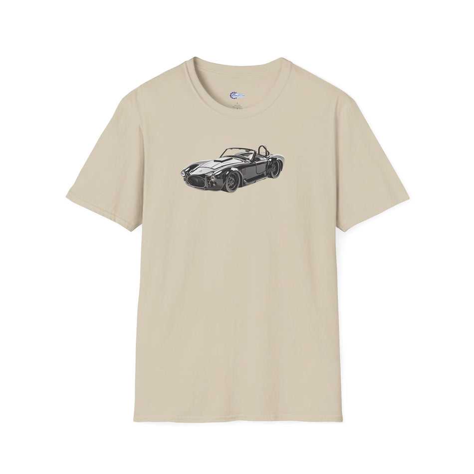 1965 Shelby Cobra 427 S/C Black with Comic Noir Style Graphics - Inspired T-Shirt - American Muscle