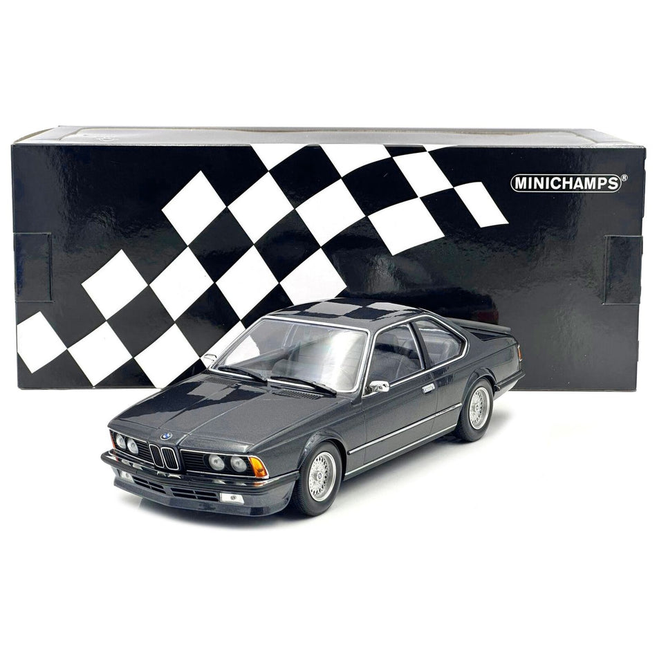 1982 BMW 635 CSi Gray Metallic 1/18 Diecast Model Car by Minichamps