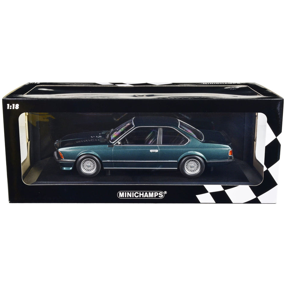 1982 BMW 635 CSi Petrol Blue Metallic 1/18 Diecast Model Car by Minichamps