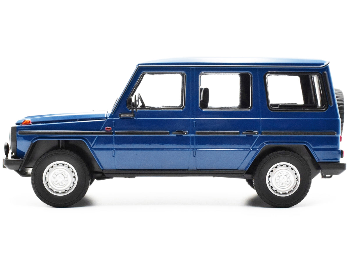 1980 Mercedes-Benz G-Model (LWB) Dark Blue with Black Stripes Limited Edition to 402 pieces Worldwide 1/18 Diecast Model Car by Minichamps - view 2