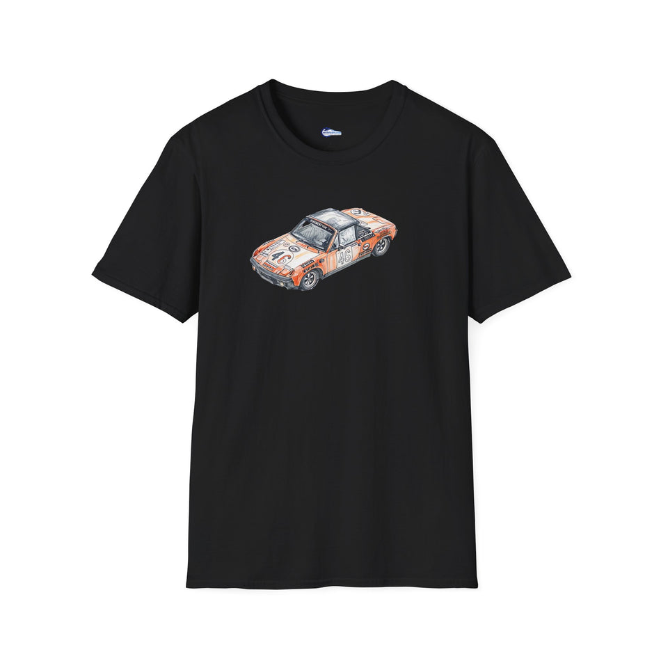 Sketch Art 24 Hours of Le Mans Vintage Porsche 914/6 #46 1971 -T-Shirt