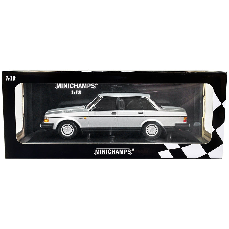 1986 Volvo 240 GL Silver Metallic Limited Edition to 380 pieces Worldwide 1/18 Diecast Model Car by Minichamps