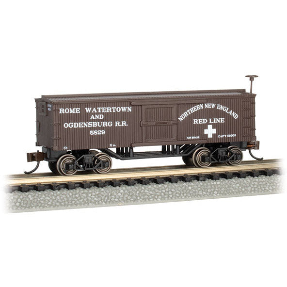 Bachmann Rome, Watertown, & Ogdensburg RR - Old-Time Box Car (N Scale)