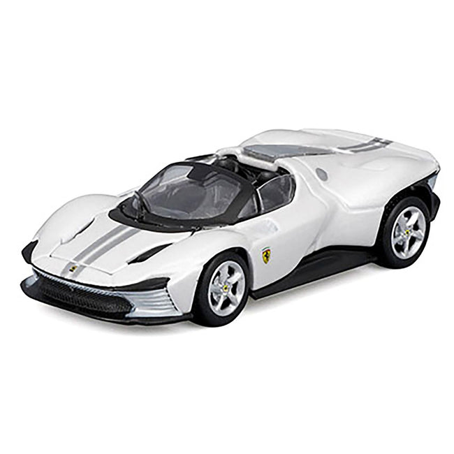 Ferrari Daytona SP3 White Metallic "Speed Icons" Series 1/64 Diecast Model Car by Maisto