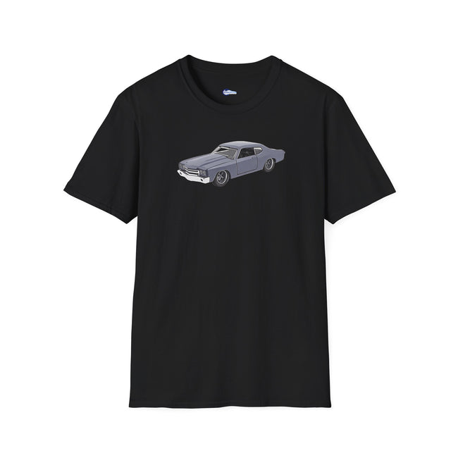 Chevrolet Chevelle SS Primer Grey Cartoon Styling - Fast and Furious Inspired T-Shirt - American Muscle