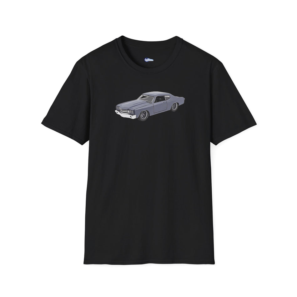 Chevrolet Chevelle SS Primer Grey Cartoon Styling - Fast and Furious Inspired T-Shirt - American Muscle