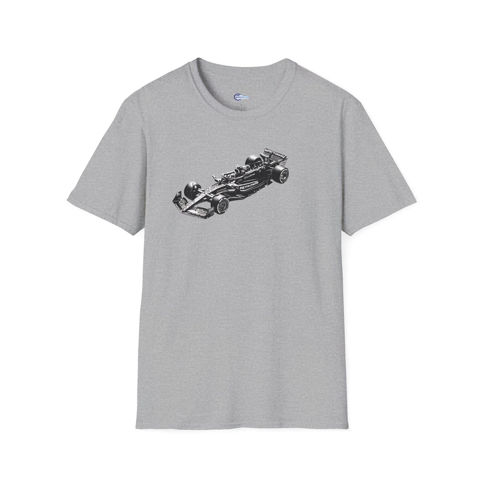 Noir - Art - Lewis Hamilton Mercedes-AMG F1 W14 E Performance Inspired T-Shirt | 2nd Place Spanish GP 2023