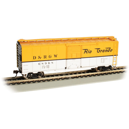 Bachmann D&RGW™ #68968 - (yellow & silver)- 40' Box Car (HO Scale)