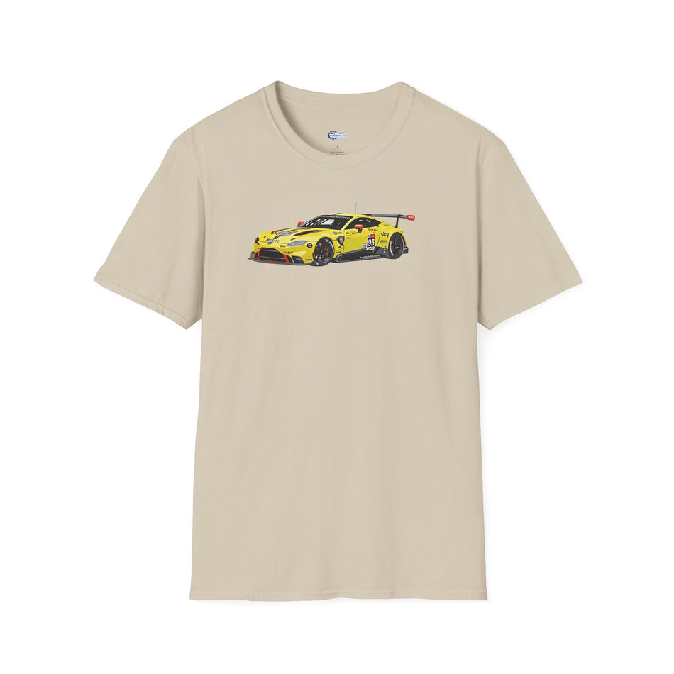 Vector Art 2018 Aston Martin Vantage GTE #95 Sorensen - Thiim - Turner Le Mans PRO -  Unisex T-Shirt