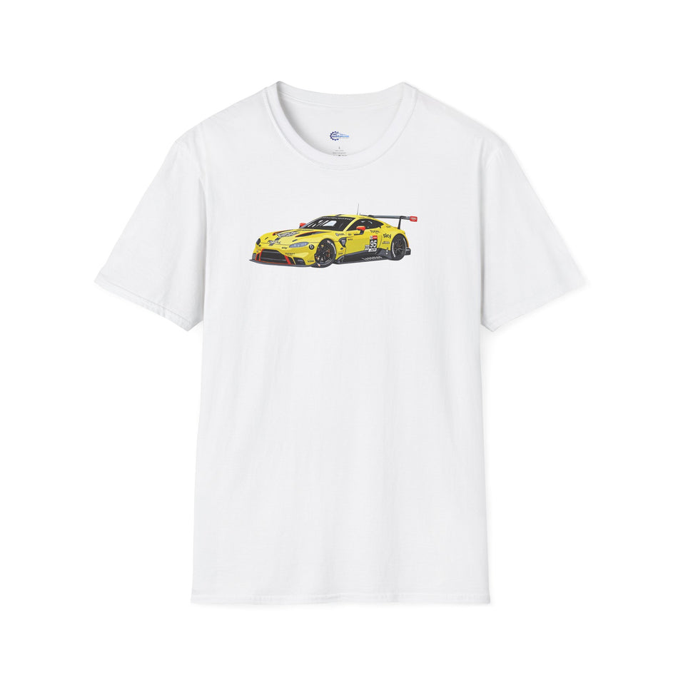 Vector Art 2018 Aston Martin Vantage GTE #95 Sorensen - Thiim - Turner Le Mans PRO -  Unisex T-Shirt