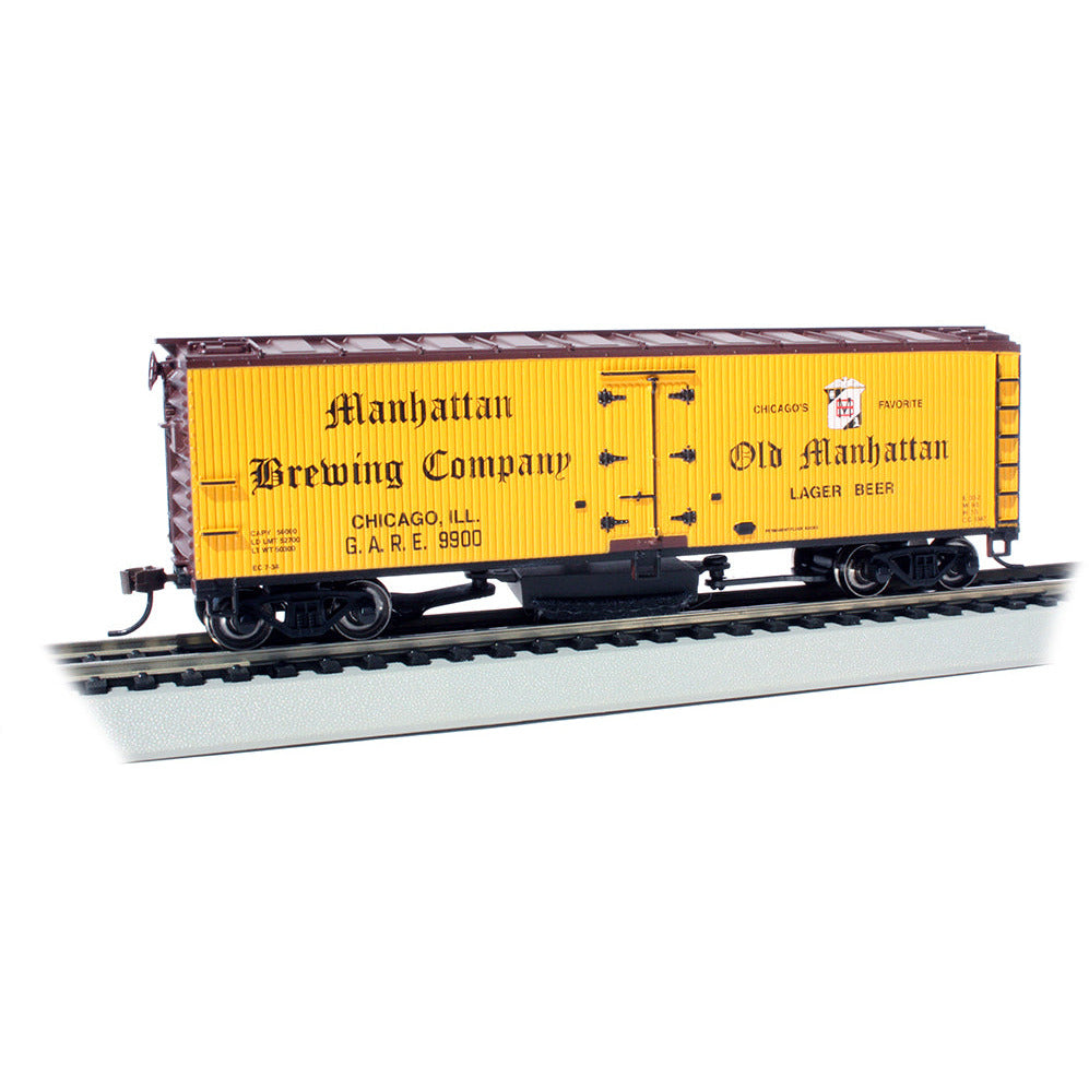 Bachmann Manhattan Brewing Co. - Track-Cleaning 40' Wood-Side Reefer