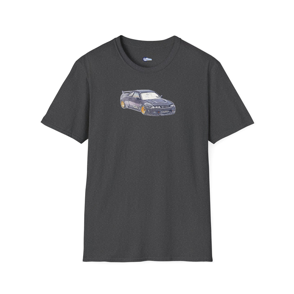 Nissan Skyline R33 JDM Sketch Art Inspired T-Shirt, Car Enthusiast Clothing,
