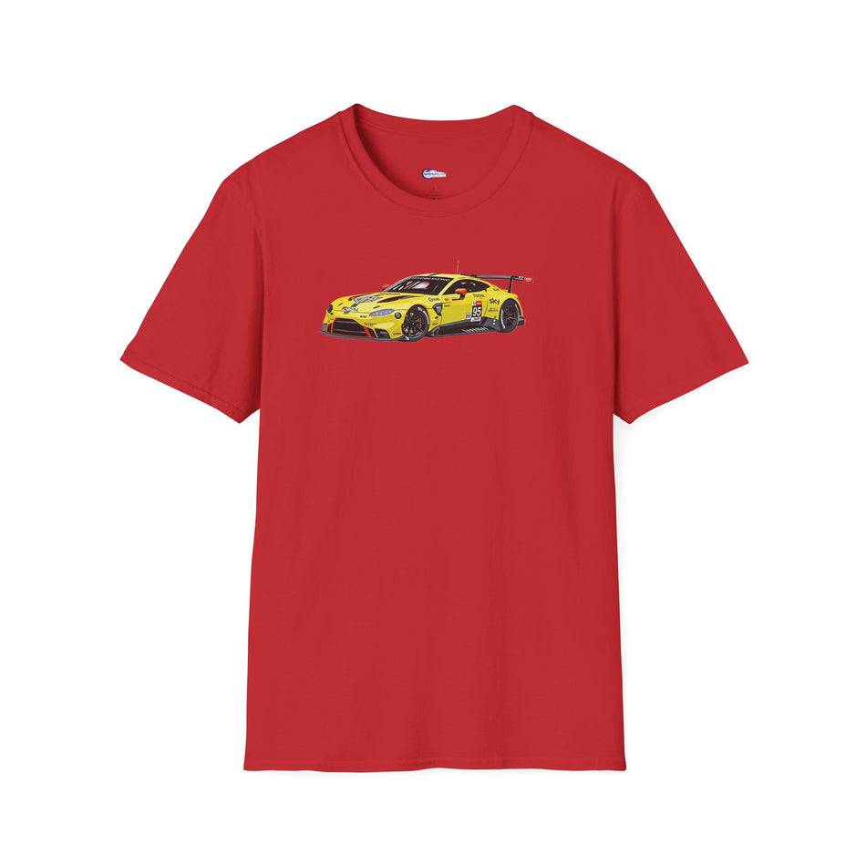 Vector Art 2018 Aston Martin Vantage GTE #95 Sorensen - Thiim - Turner Le Mans PRO -  Unisex T-Shirt