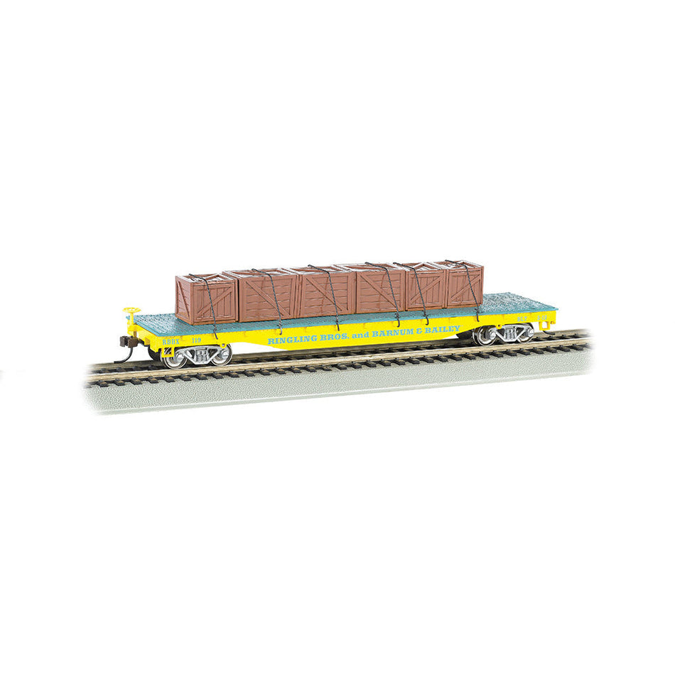 Bachmann Ringling Bros. & Barnum & Bailey™ - Flat Car w/ Crates, Yellow