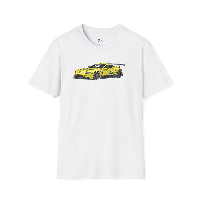 Cartoon Art 2018 Aston Martin Vantage GTE #97 Lynn - Martin - Adam Le Mans PRO -  Unisex T-Shirt - Racing Enthusiast Apparel