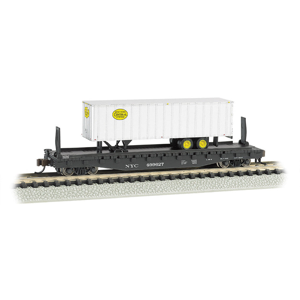 Bachmann New York Central 52ft flat car w/ NYC® 35ft Trailer