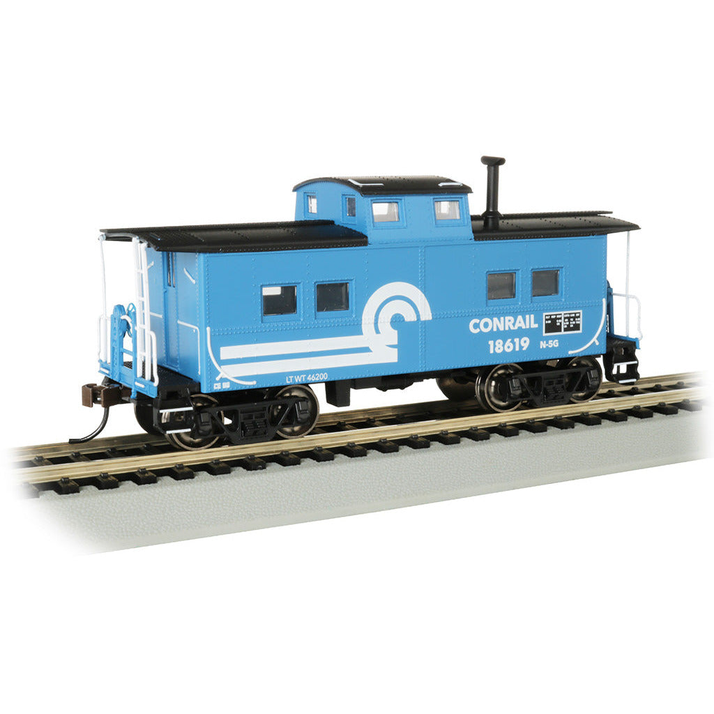 Bachmann Conrail #18619 - Blue - NE Steel Caboose (HO Scale)