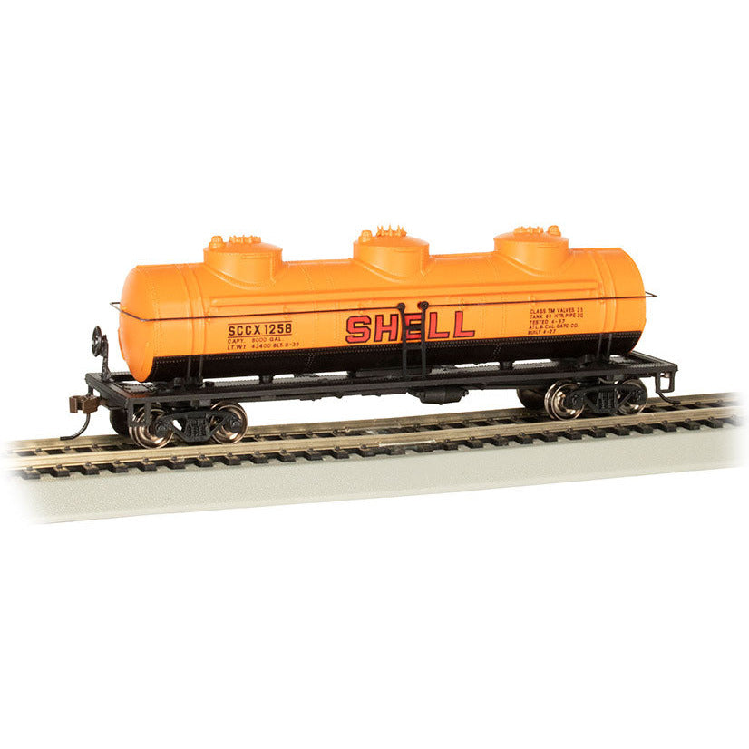 Bachmann Shell #1258 - 40' Three Dome Tank Car (HO Scale)