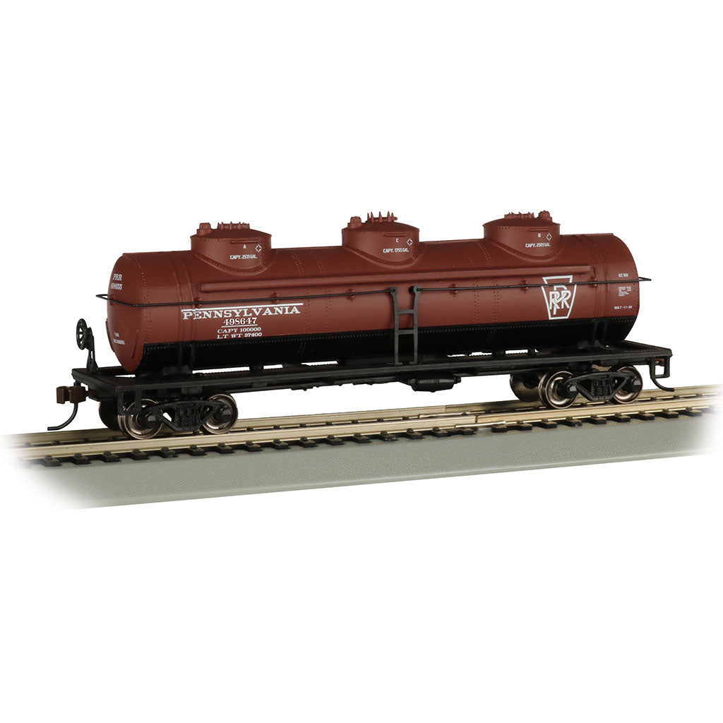 Bachmann Pennsylvania #498647 - 40' Three Dome Tank Car (HO)