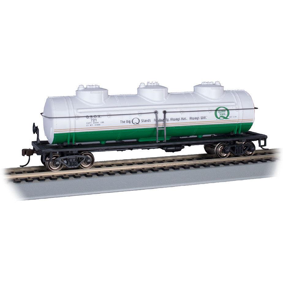 Bachmann Quaker State #721 - 40' Three-Dome Tank Car (HO Scale)