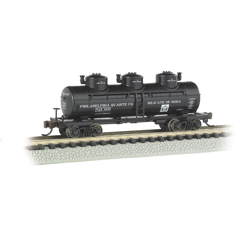 Bachmann Philadelphia Quartz Co. - 3-Dome Tank Car