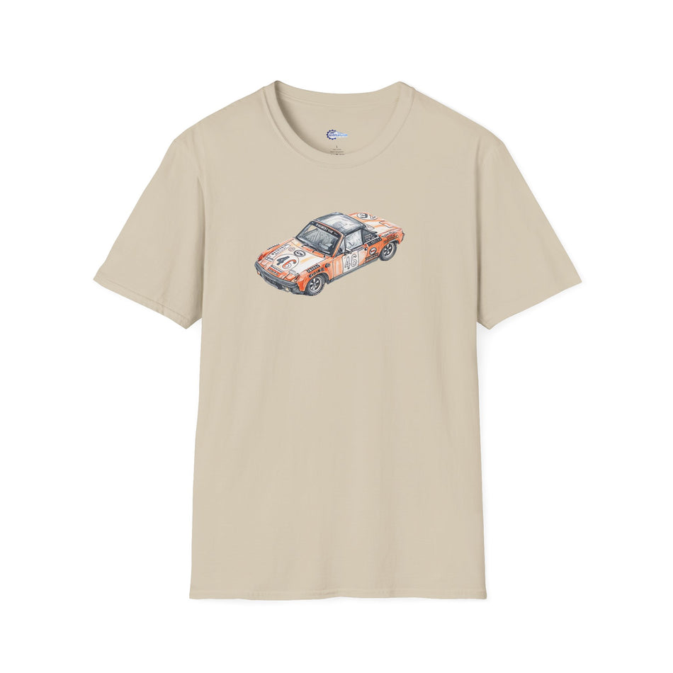 Sketch Art 24 Hours of Le Mans Vintage Porsche 914/6 #46 1971 -T-Shirt