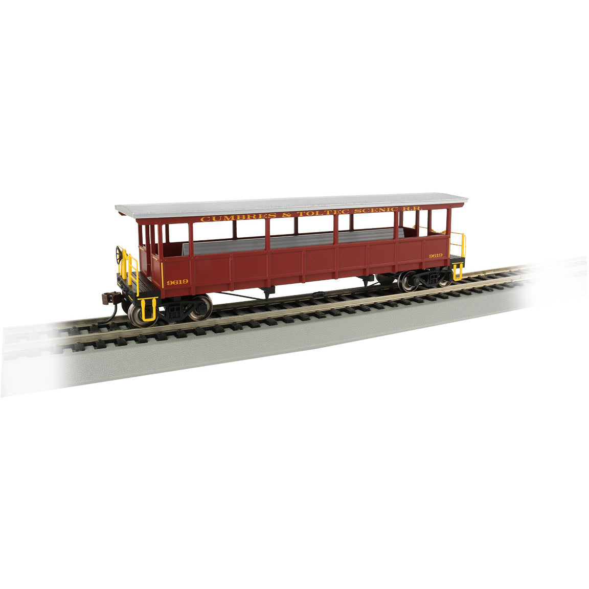 Bachmann Cumbres & Toltec #9619 - Open-Sided Excursion Car (HO Scale)