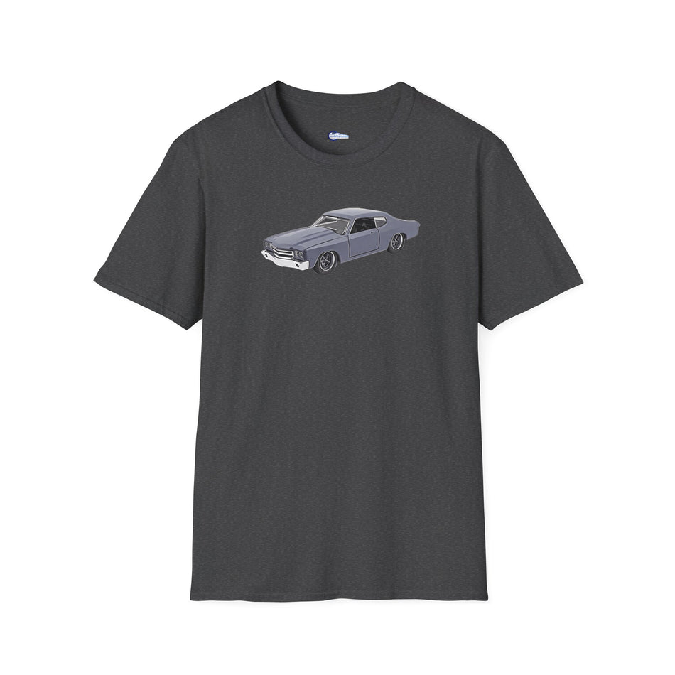 Chevrolet Chevelle SS Primer Grey Cartoon Styling - Fast and Furious Inspired T-Shirt - American Muscle