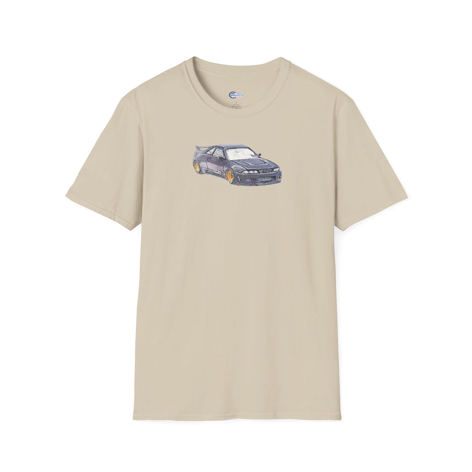 Nissan Skyline R33 JDM Sketch Art Inspired T-Shirt, Car Enthusiast Clothing,