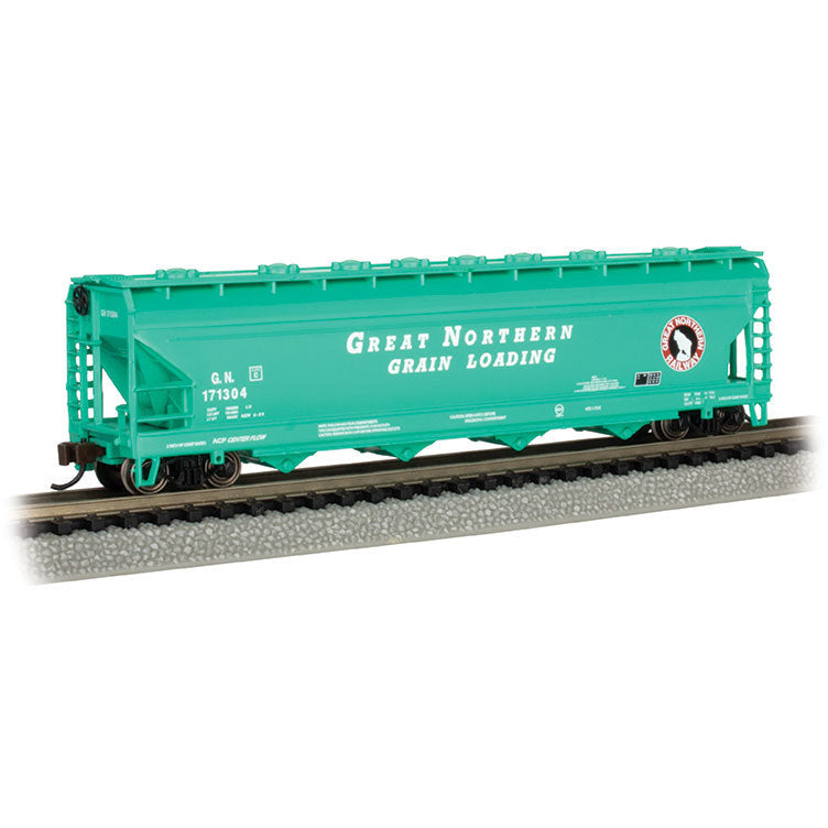 Bachmann Great Northern #171304 (Green)- ACF 56' 4-Bay Center Flow Hopper