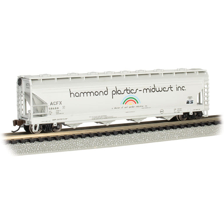 Bachmann Hammond Plastics #58468 - ACF 56' 4-Bay Center Flow Hopper